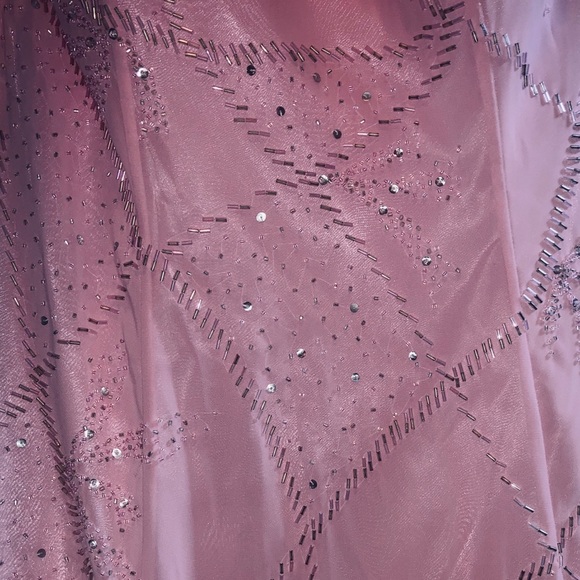 Light Pink Chiffon Prom or Pageant Dress - Picture 4 of 7